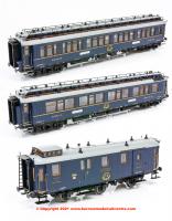 H44022 Hobbytrain CIWL Simplon Orient Express Coach Set - Pack of 3 - Era II